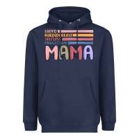 Navy mama Heavyweight Hoodie - MaliasSmallBusiness