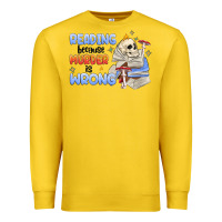 Lemon reading because murder is wrong Premium Sweatshirt - MaliasSmallBusiness