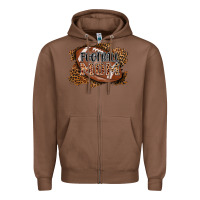 Chestnut football mom Zipper Hoodie - AdoDesignShop