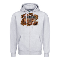 Heather Grey football mom Zipper Hoodie - AdoDesignShop