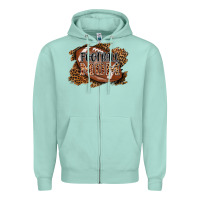 Seafoam football mom Zipper Hoodie - AdoDesignShop