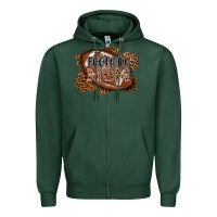 Sports Green football mom Zipper Hoodie - AdoDesignShop