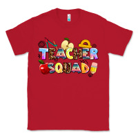 Red teacher squad Classic Tee - AdoDesignShop