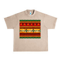 French Oak thunderbird bullskull Aztec pattern Urban Heavy Tee - BarkalooDesign