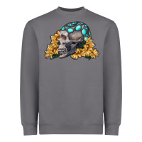 Storm skull with sunflowers Heavyweight Sweatshirt - RanaPortraitStore
