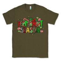 Army Green peppermint season Classic Tee - AdoDesignShop