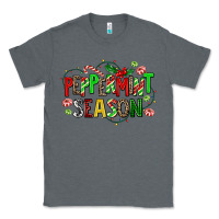 Charcoal Heather peppermint season Classic Tee - AdoDesignShop