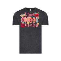 I Teach Sweet Hearts Valentine's Day Teacher Vintage Tee | Teevron