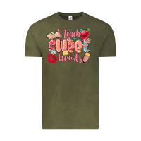 Vintage Olive i teach sweet hearts valentine's day teacher Vintage Tee - FaDigitalArtStudio