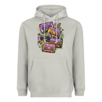 Moon Dust mardi gras cassette tapes Heavyweight Hoodie - MaliasSmallBusiness