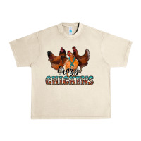Sandshell crazychickens Urban Heavy Tee - CowhideDigitalArt