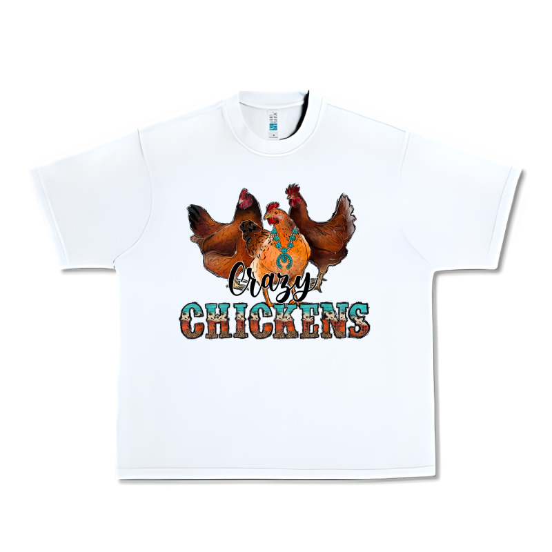 Crazychickens Urban Heavy Tee by CowhideDigitalArt | Teevron