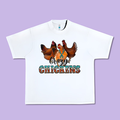 Crazychickens Urban Heavy Tee Designed By Cowhidedigitalart