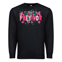 Black i am a previvor Premium Sweatshirt - NancyCooperArtShop