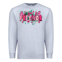 Heather Grey i am a previvor Premium Sweatshirt - NancyCooperArtShop