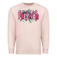 Pale Pink i am a previvor Premium Sweatshirt - NancyCooperArtShop