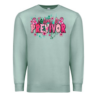 Seafoam i am a previvor Premium Sweatshirt - NancyCooperArtShop