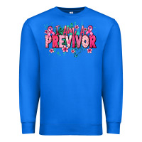 True Royal i am a previvor Premium Sweatshirt - NancyCooperArtShop