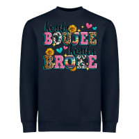 Navy kinda boujee kinda broke Heavyweight Sweatshirt - Zillion Design Studio