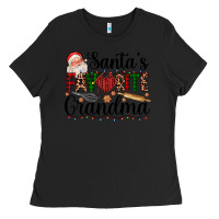 Black santa's favorite grandma Ladies Tee - AdoDesignShop