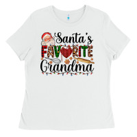 White santa's favorite grandma Ladies Tee - AdoDesignShop