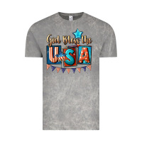 Cloud Rock God bless the USA 4th of july Vintage Tee - CowGirlArtShop