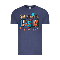 Vintage Denim God bless the USA 4th of july Vintage Tee - CowGirlArtShop