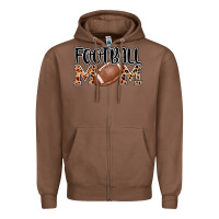 Chestnut football mom Zipper Hoodie - AdoDesignShop