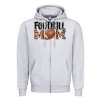 Heather Grey football mom Zipper Hoodie - AdoDesignShop