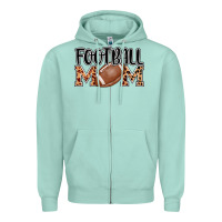 Seafoam football mom Zipper Hoodie - AdoDesignShop