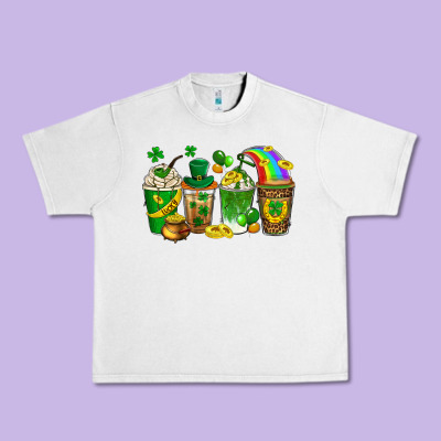 St. Patricks Day Coffee Drinks Urban Heavy Tee Designed By Neo Western