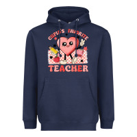 Navy cupid's favorite teacher Heavyweight Hoodie - MaliasSmallBusiness