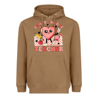 Toasted Coconut cupid's favorite teacher Heavyweight Hoodie - MaliasSmallBusiness