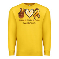 Lemon Peace love cure Appendix Cancer Premium Sweatshirt - NancyCooperArtShop