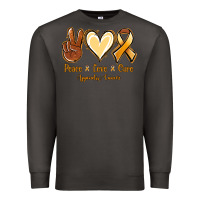 Smoke Peace love cure Appendix Cancer Premium Sweatshirt - NancyCooperArtShop