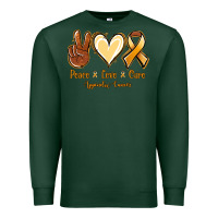 Sports Green Peace love cure Appendix Cancer Premium Sweatshirt - NancyCooperArtShop