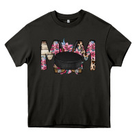 Asphalt mom hockey flower Heavy Core Tee - RacoonDesign