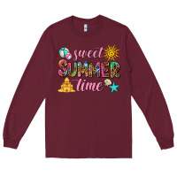Burgundy sweet summer time Long Sleeve Tee - AdoDesignShop