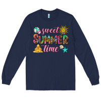 Navy sweet summer time Long Sleeve Tee - AdoDesignShop