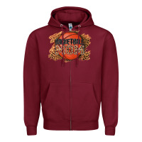 Burgundy basketball mom Zipper Hoodie - AdoDesignShop