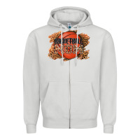 Dove Grey basketball mom Zipper Hoodie - AdoDesignShop
