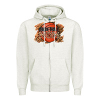 Oatmeal Heather basketball mom Zipper Hoodie - AdoDesignShop