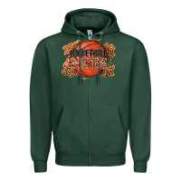 Sports Green basketball mom Zipper Hoodie - AdoDesignShop