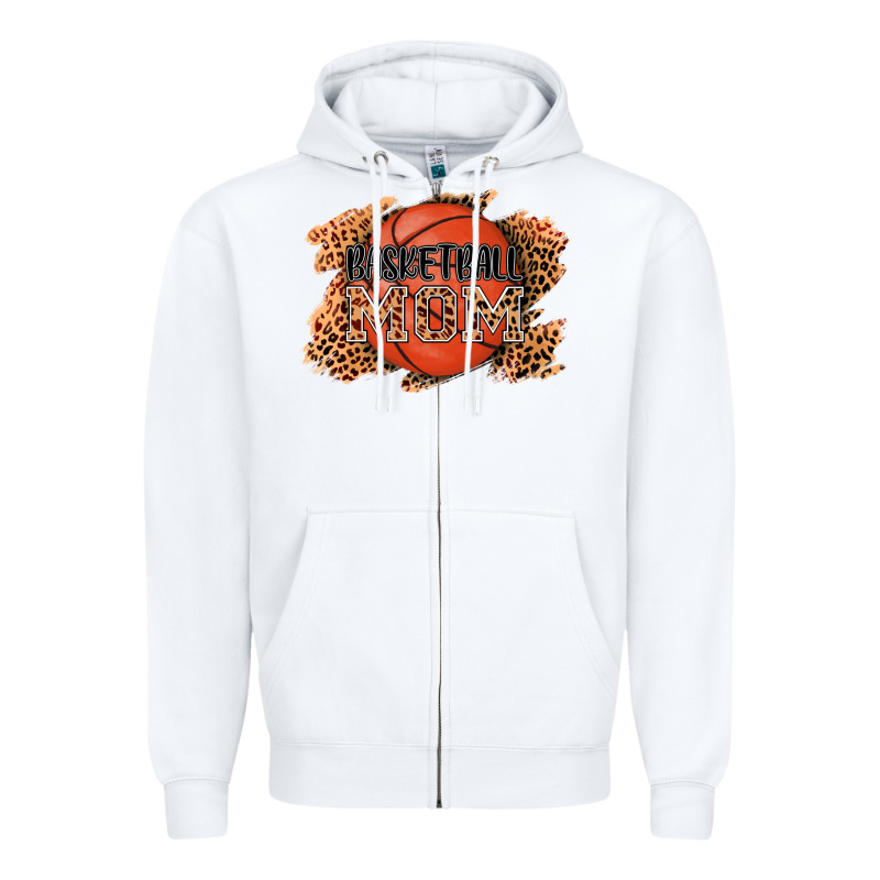 Basketball Mom Zipper Hoodie by AdoDesignShop | Teevron
