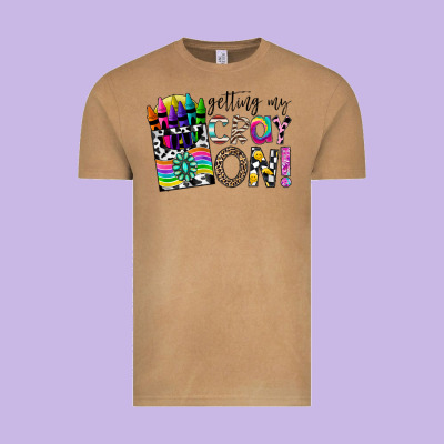 Getting My Cray On Vintage Tee Designed By Cowhidedigitalart