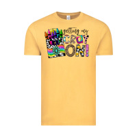 Vintage Mustard getting my cray on Vintage Tee - CowhideDigitalArt
