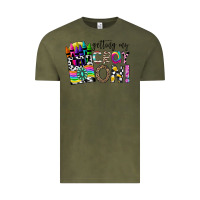 Vintage Olive getting my cray on Vintage Tee - CowhideDigitalArt
