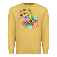 Antique Gold sunflower love hugs Premium Sweatshirt - MaliasSmallBusiness