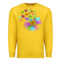 Lemon sunflower love hugs Premium Sweatshirt - MaliasSmallBusiness
