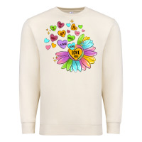 Sandshell sunflower love hugs Premium Sweatshirt - MaliasSmallBusiness